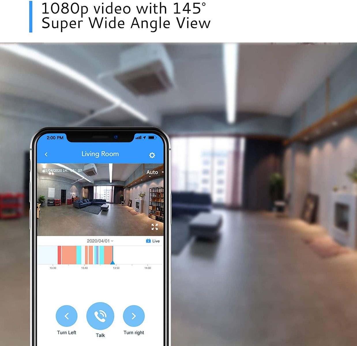 BOSMA X1 Home Security Camera 1080p HD Two Way Audio Night Vision Siren Alarm