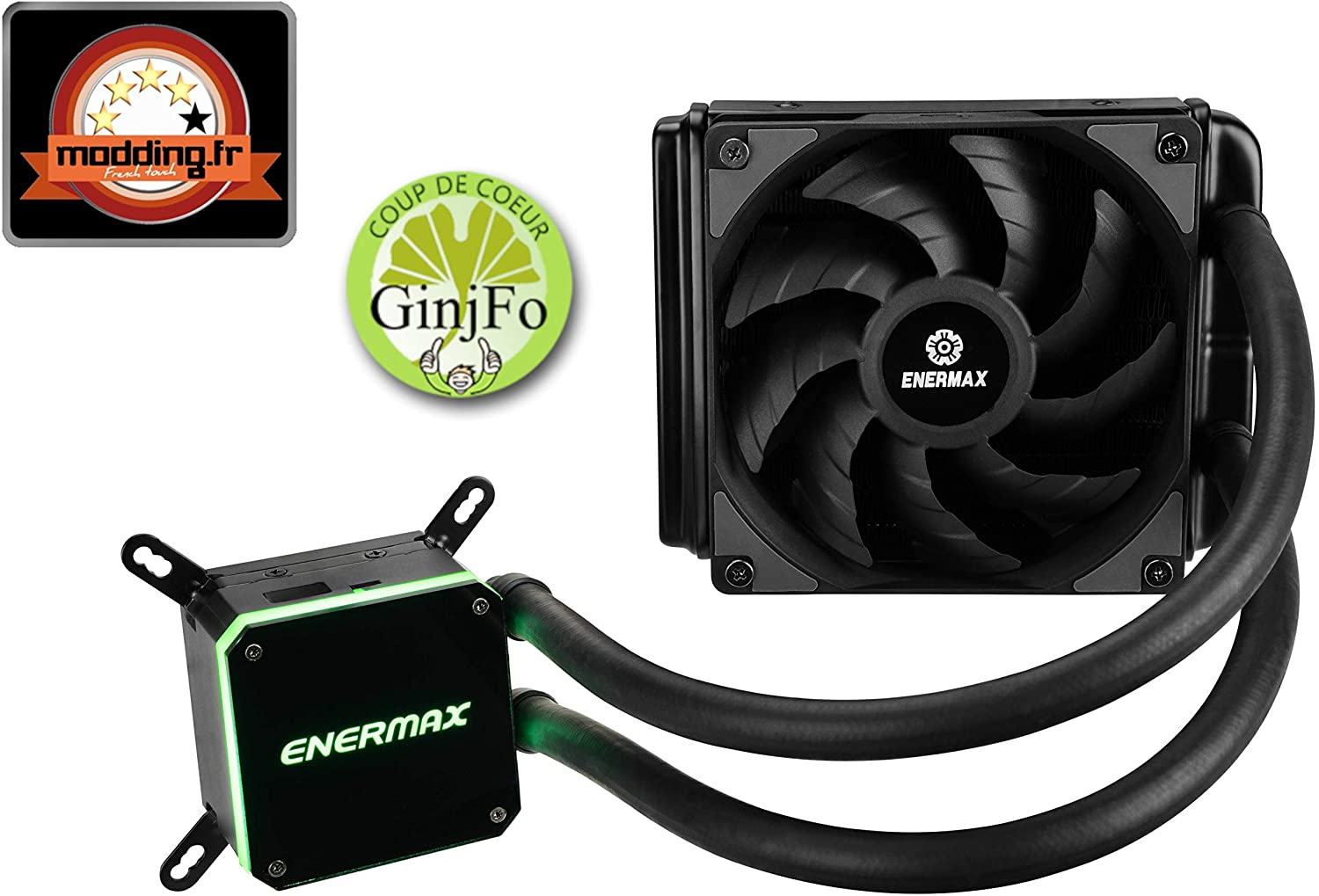 ENERMAX Wasserkühlung, Flüssigkeitskühlung des AIO LIQMAX III Prozessors 120 HF - 1 Lüfter 12cm schwarz 120mm Liqmax III