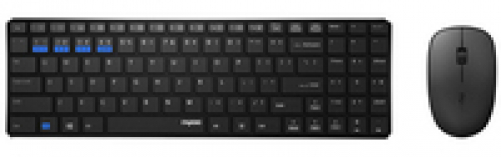 Rapoo 9300M kabelloses Multi-Mode Deskset Tastatur & Maus schwarz DE-Layout
