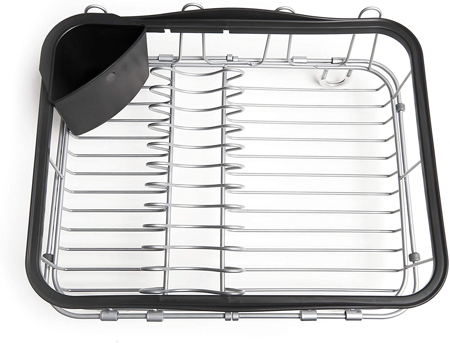 Umbra Multi Use Dish Rack Black Sinkin Multifunctional Dish Rack Black Nickel, Metal, Large