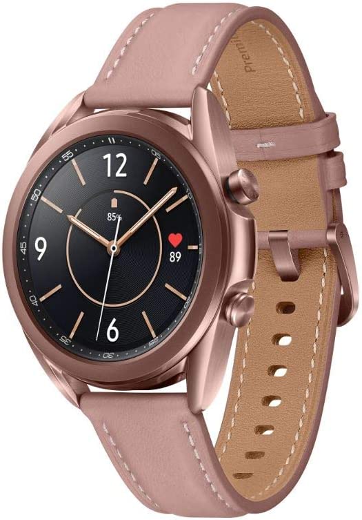 Samsung Galaxy Watch 3, Runde Bluetooth Smartwatch für Android, drehbare Lünette, Fitnessuhr, Fitness-Tracker, 41 mm, Mystic Bronze. bei Amazon] 41 mm Bluetooth Mystic Bronze