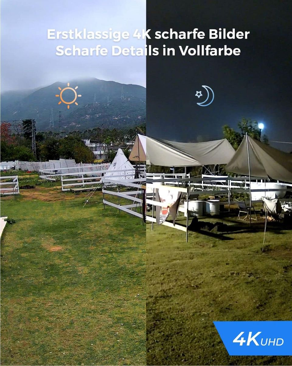 Reolink RLC-811A 4K PoE Außenkamera, 5x Optischer Zoom, Spotlight, Farbige Nachtsicht, Personen-/Fahrzeugerkennung, 2-Wege-Audio, microSD, Weiß