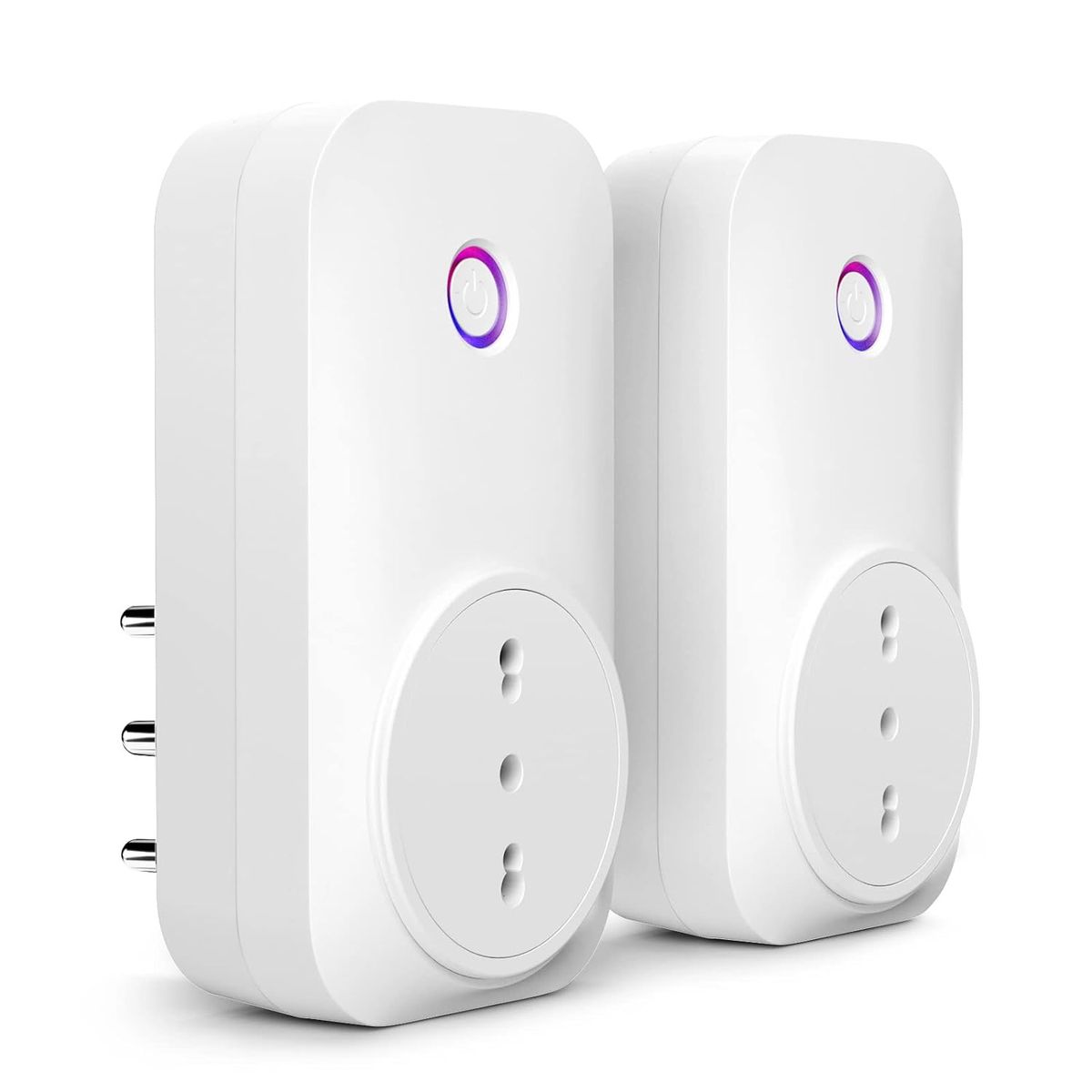 Meross Italienische Smart-Steckdose, Energieüberwachung, WLAN-Steckdose (Typ L) 16 A 3840 W, Fernbedienung, Überlastschutz, Timer-Funktion, kompatibel mit Alexa, Google Assistant, 2 Stück, 2,4 GHz 2St. Italien Plug Single