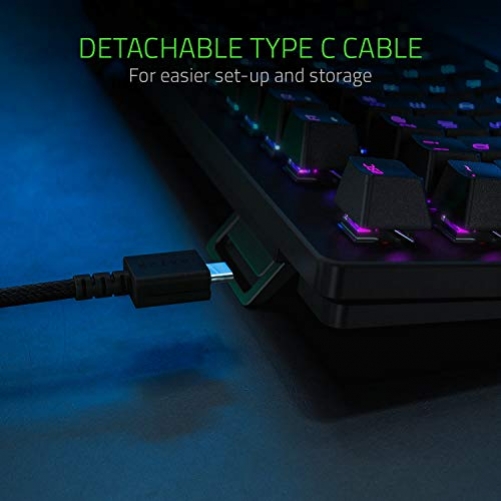 Razer Huntsman TE Gaming Keyboard Optical Red Switches TKL RGB USA Layout QWERTY
