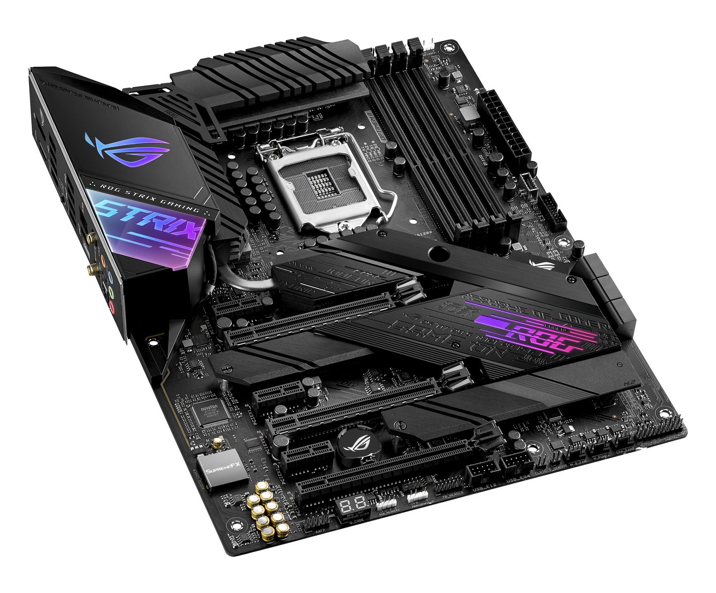 ASUS ROG Strix Z490-E Gaming 90MB12P0-M0MAY0 Mainboard ATX LGA1200 Intel Z490, DDR4 128GB, WLAN, Bluetooth 5.1, 2.5GbE, M.2, SATA III, UEFI