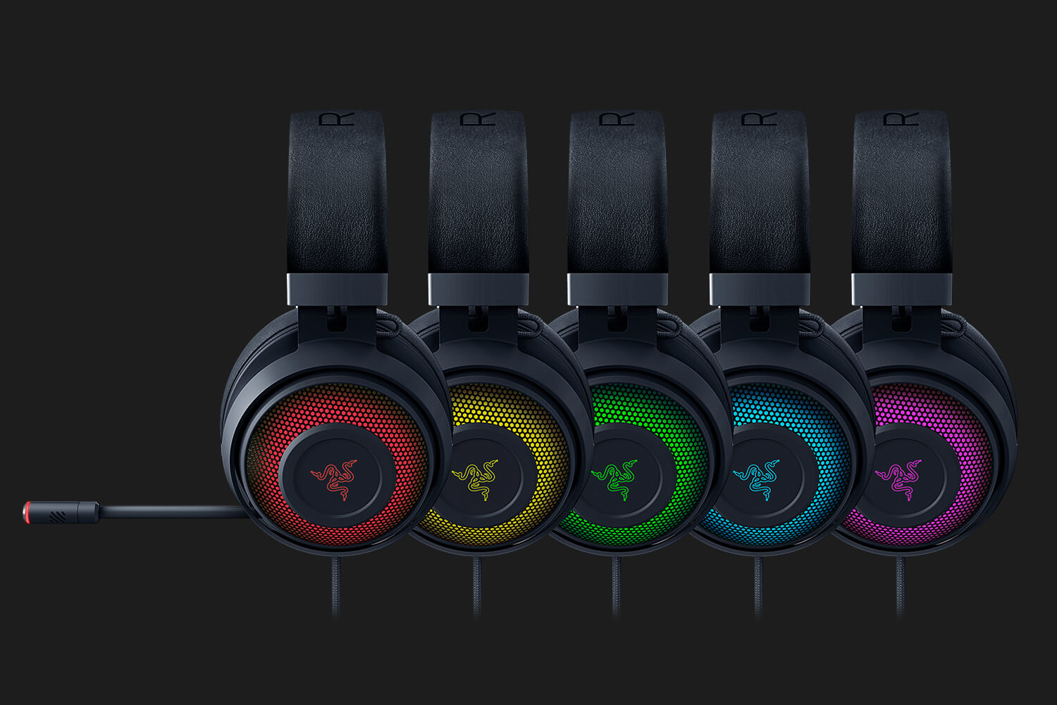 Razer Kraken Ultimate THX Spatial Audio USB RGB Gaming Headset schwarz grün