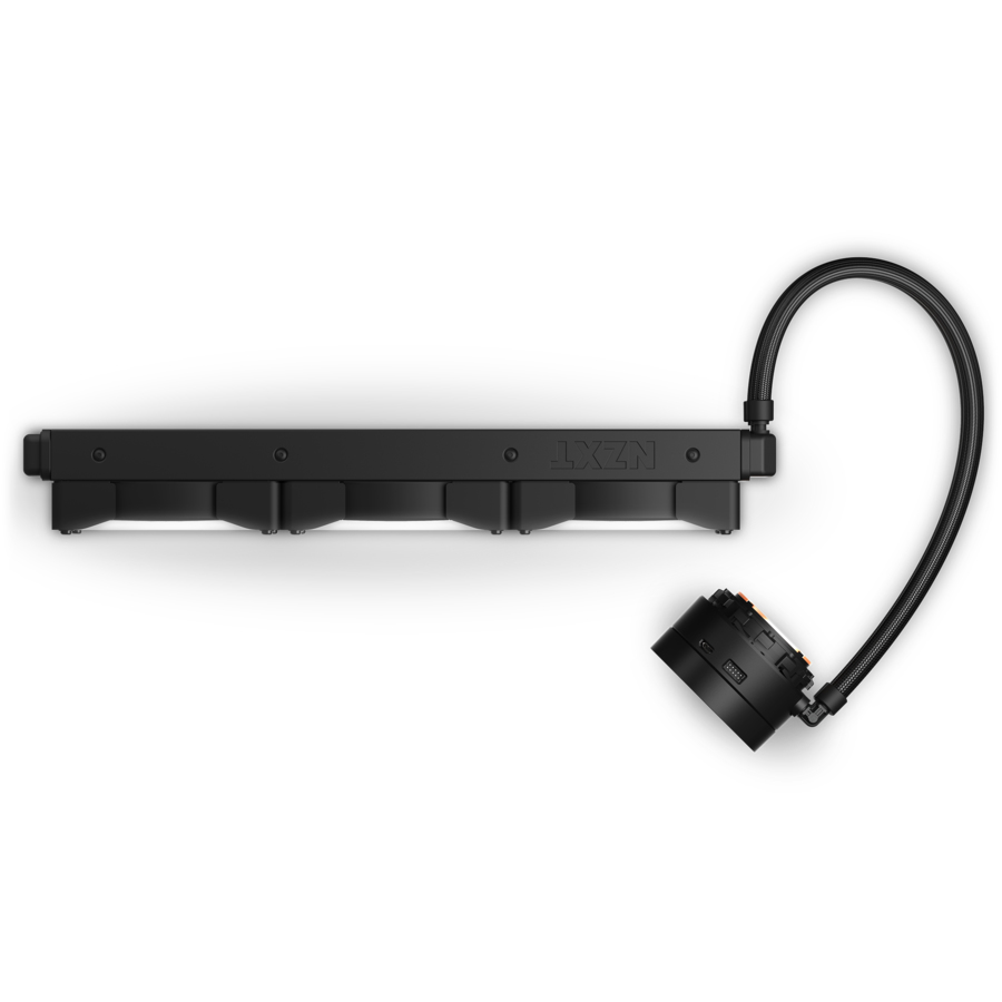 NZXT Kraken X73 RGB 360 mm - RL-KRX73-R1 - AIO RGB CPU Flüssigkeitskühler - Verbesserte Pumpe - Angetrieben durch CAM V4 - RGB-Anschluss - 120 mm Aer RGB V2 Kühlerlüfter (3 im Lieferumfang enthalten) Kraken X RGB 360mm Schwarz