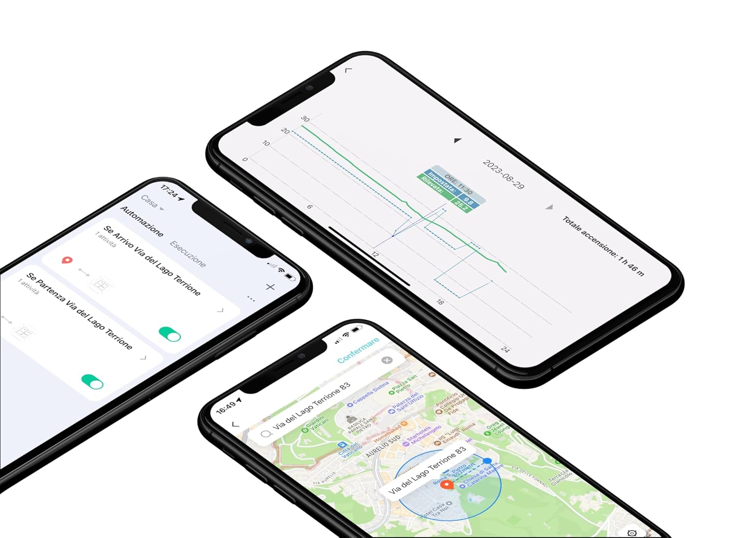 plikc NEVE PRO RFW Digitales WiFi Dualband Chronothermostat, kompatibel mit Alexa & Google Assistant, Programmierbar, 2 AA Batterien, Frostschutz, WLAN 2,4/5 GHz