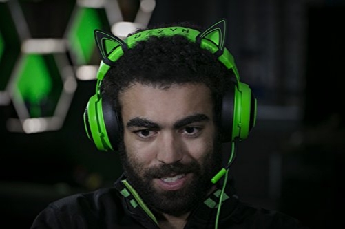 Razer Kitty Ears für die Kraken-Headsets Robust und Wasserfest in Neon-Grün