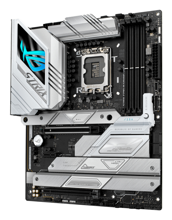 ASUS ROG Strix Z790‑A Gaming WiFi II Mainboard, Intel Z790, LGA 1700, ATX, DDR5, Wi‑Fi 7, Bluetooth 5.3, 2.5G LAN, 4x M.2, USB-C PD30