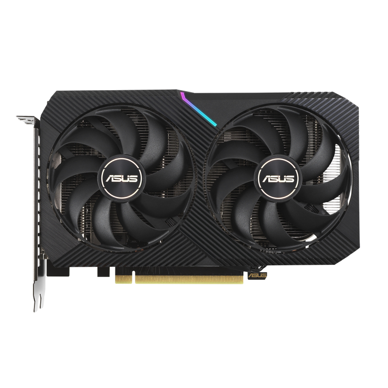 ASUS Dual GeForce RTX 3060 Ti V2 MINI Grafikkarte, 8 GB GDDR6, PCIe 4.0, HDMI 2.1, 3x DisplayPort 1.4a, 4864 CUDA, 200 mm