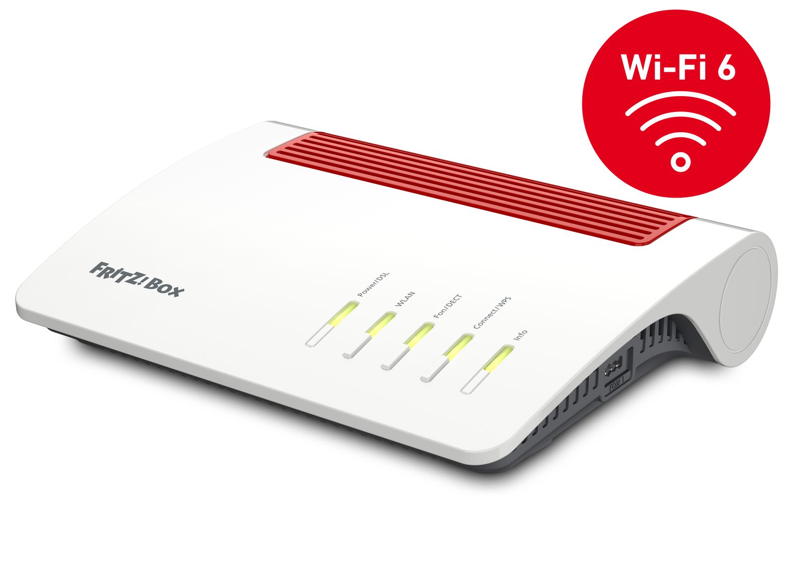 AVM FRITZ!Box 7590 AX Wi-Fi 6 Router 2.400 MBit/s 5GHz & 1.200 MBit/s 2,4 GHz,bis zu 300 MBit/s VDSL-Supervectoring 35b,WLAN Mesh,DECT-Basis,deutschsprachige