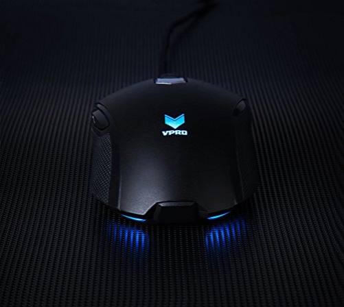 rapoo VPRO V210 Optische 3.000 DPI Ergonomische Gaming Maus mit Beleuchtung