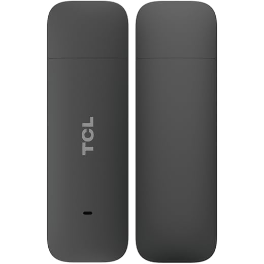 TCL IK41VE1-2ALCIT1 USB Internet-Stick 4G LTE Cat.4 bis 150 Mbit/s, Upload 50 Mbit/s, USB, Status-LED, Schwarz