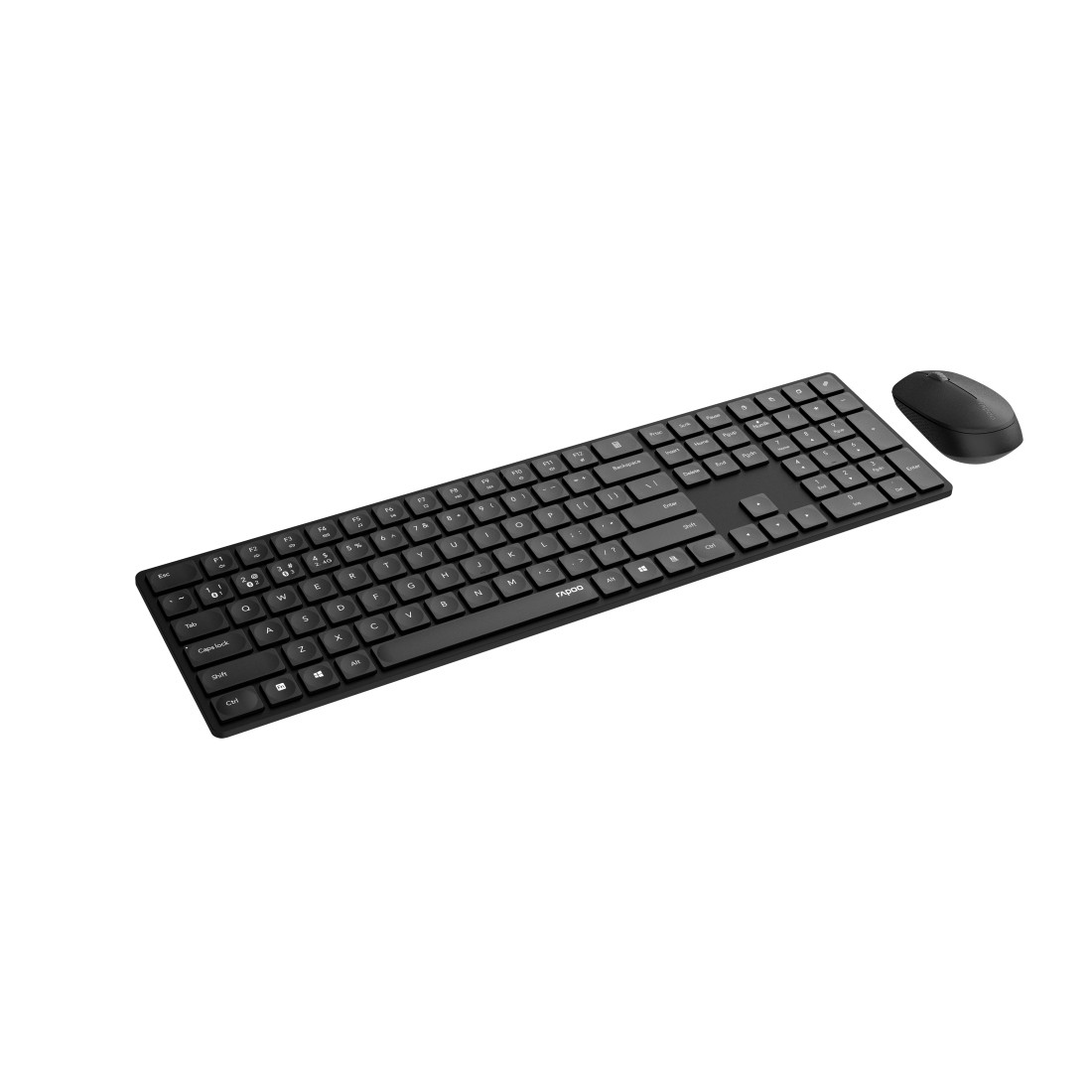 Rapoo 8020M Tastatur Maus enthalten Bu00fcro Bluetooth Schwarz - (DEU Layout - QWERTZ)