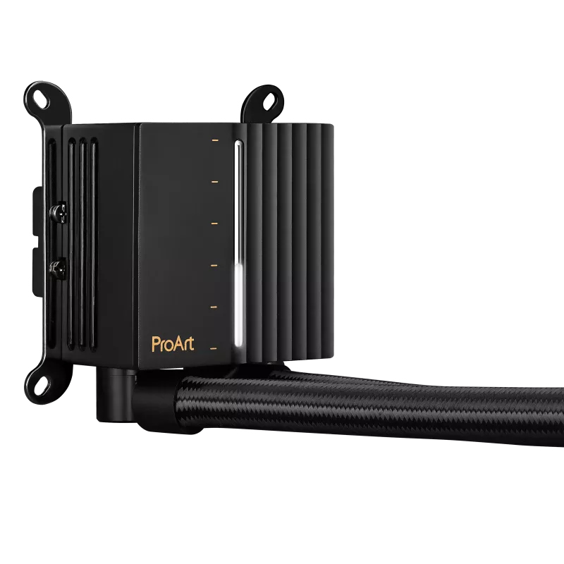 ASUS ProArt LC 420 All-in-One Flüssigkeitskühler, 420 mm Radiator, 3x 140 mm Lüfter 800–2000 RPM, PWM, kompatibel mit LGA 1700/1200 & AM5, Schwarz