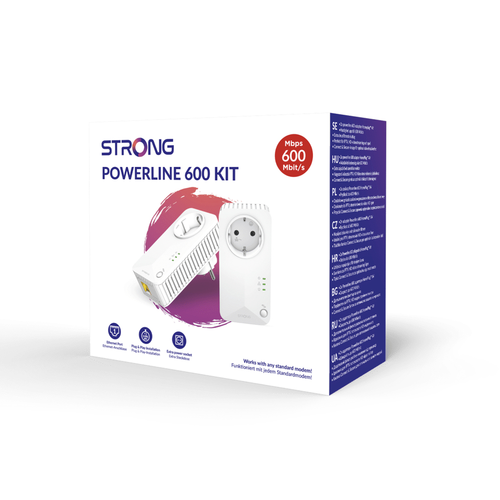 Strong Powerline 600 Duo 600 Mbit/s Ethernet/LAN Weiß 2 Stück(e)