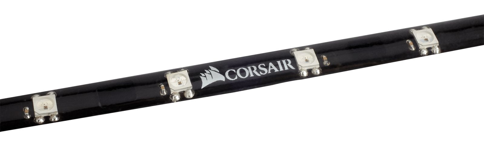 Corsair CL-8930002 LED-Streifen für PC-Gehäuse, RGB Mehrfarbig, Schwarz, Magnethalterung, Einfache Installation