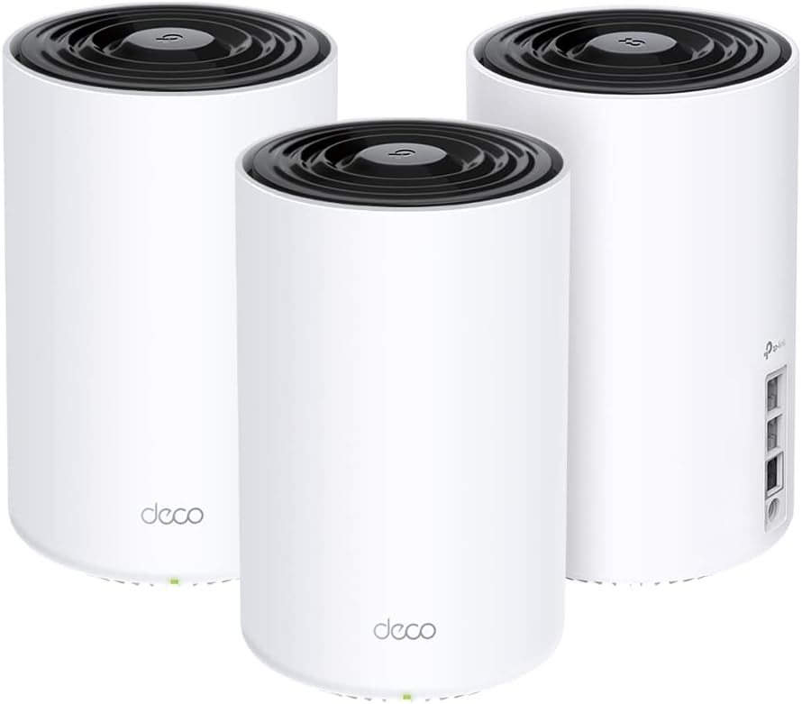 TP-LINK Deco X80 (3er-Pack) AX6000 Dual-Band Mesh WiFi 6 System, kabelgebundene Multi-Gigabit-Verbindungen, 160 MHz Kanal unterstützt