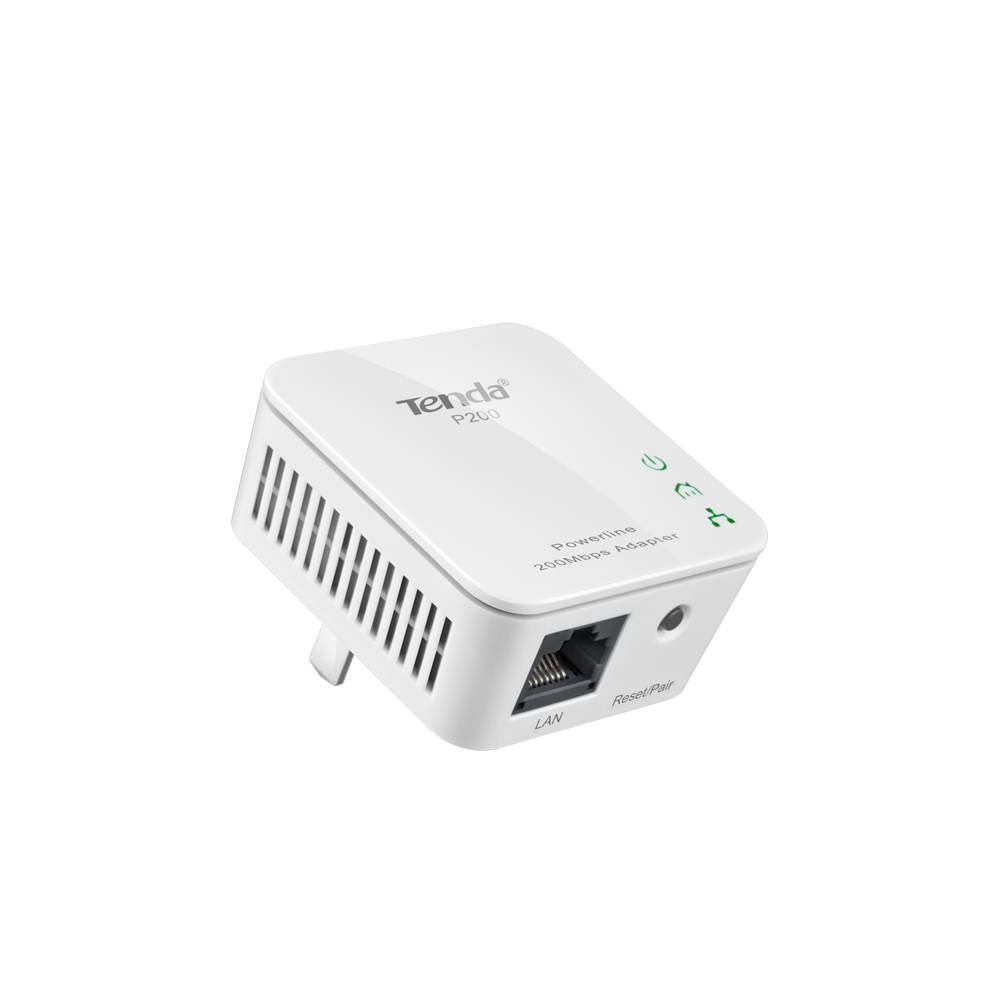 Tenda PW201A+P200 PowerLine Netzwerkadapter Eingebauter Ethernet-Anschluss WLAN Weiß 1 Stück(e)