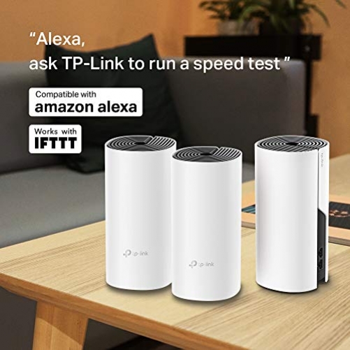 TP-Link Deco M4 Mesh Wi-Fi Set AC1200 Wi-Fi home network walkthrough coverage up to 370m² 2x Gigabit ports 3x pack