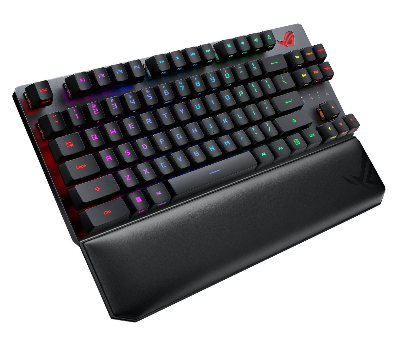 ASUS ROG Strix Scope RX TKL Wireless Deluxe Gaming Tastatur TKL 80% Kabellos 2,4 GHz + Bluetooth 5.2 + RF USB RGB AZERTY FRA Layout Schwarz Akku