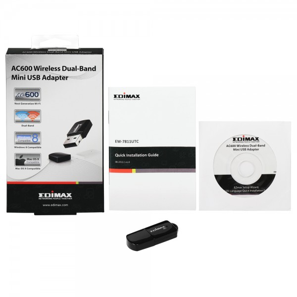 Edimax WL-USB EW-7811UTC (AC600) mini USB retail