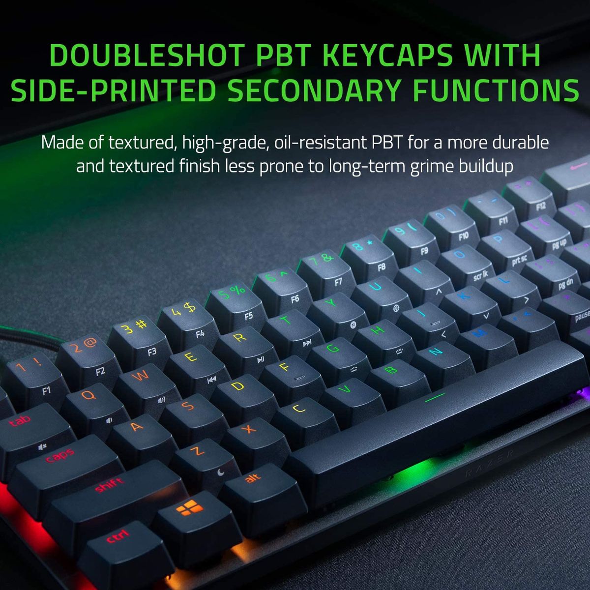 Razer Huntsman Mini Gaming Keyboard Optical Purple Switches Chroma RGB DEU Layout QWERTZ