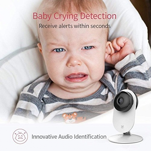 YI Home Camera 1080p FHD Wireless Wi-Fi Camera Security IP Camera Surveillance System Night Vision Baby Crying Pet Elder Monitoring Remote View APP & Cloud Service Available