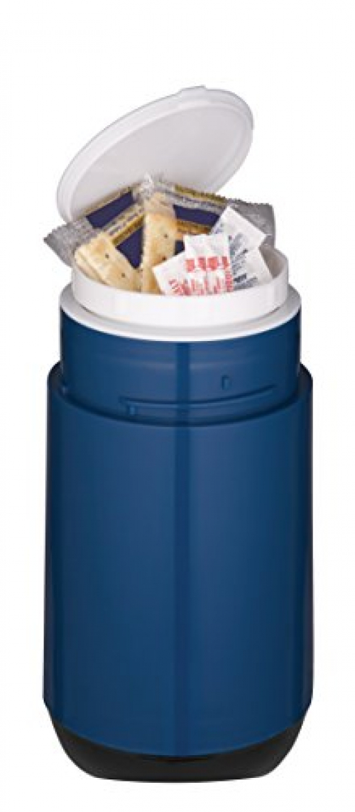 ThermoCafé by THERMOS 4053.233.050 Challenger eating vessel, plastic black 0.5 l, BPA-Free