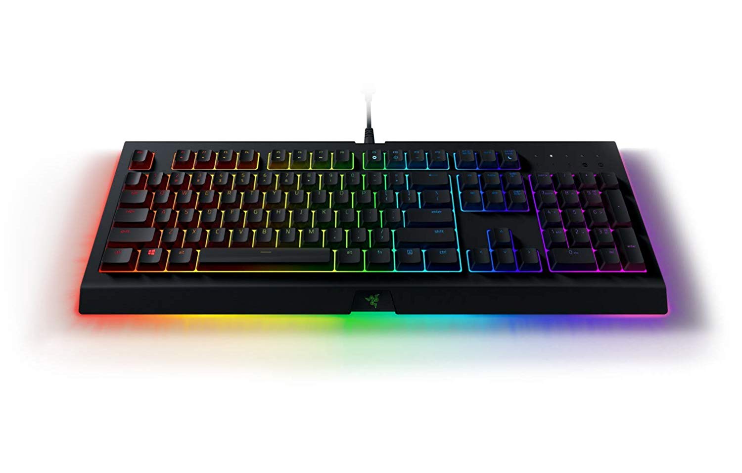 Razer Cynosa Chroma Pro Gaming Keyboard Membrane RGB Underglow USA Layout QWERTY ISO