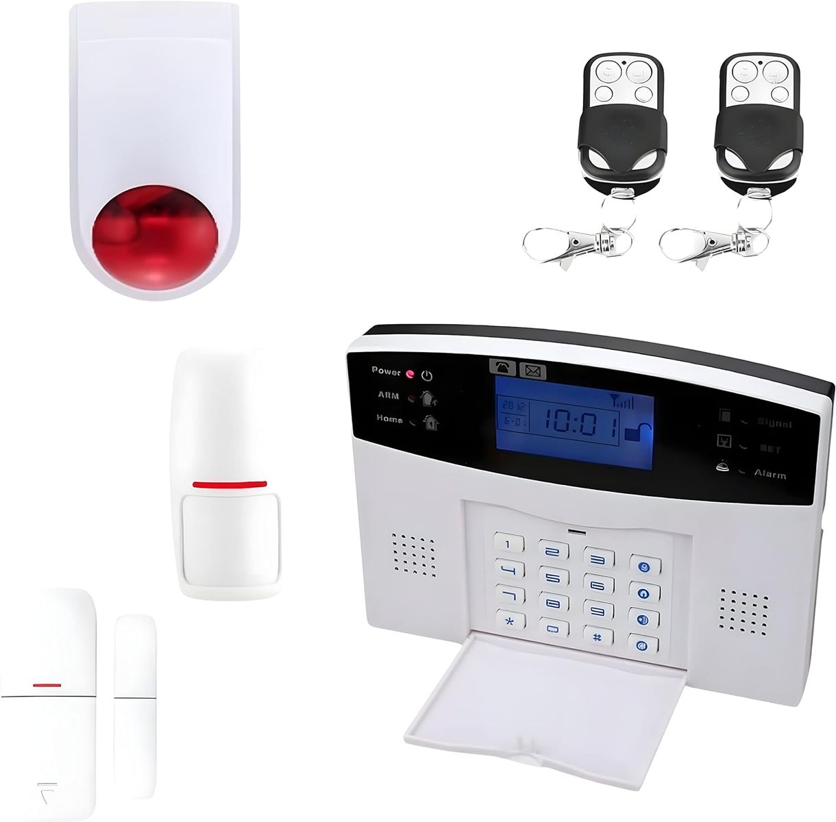 LIFEBOX - LBXEvolutionkitmaison Alarmanlage, GSM, kabellos, 99 Zonen, Lifebox Evolution – Set für Zuhause – Weiß