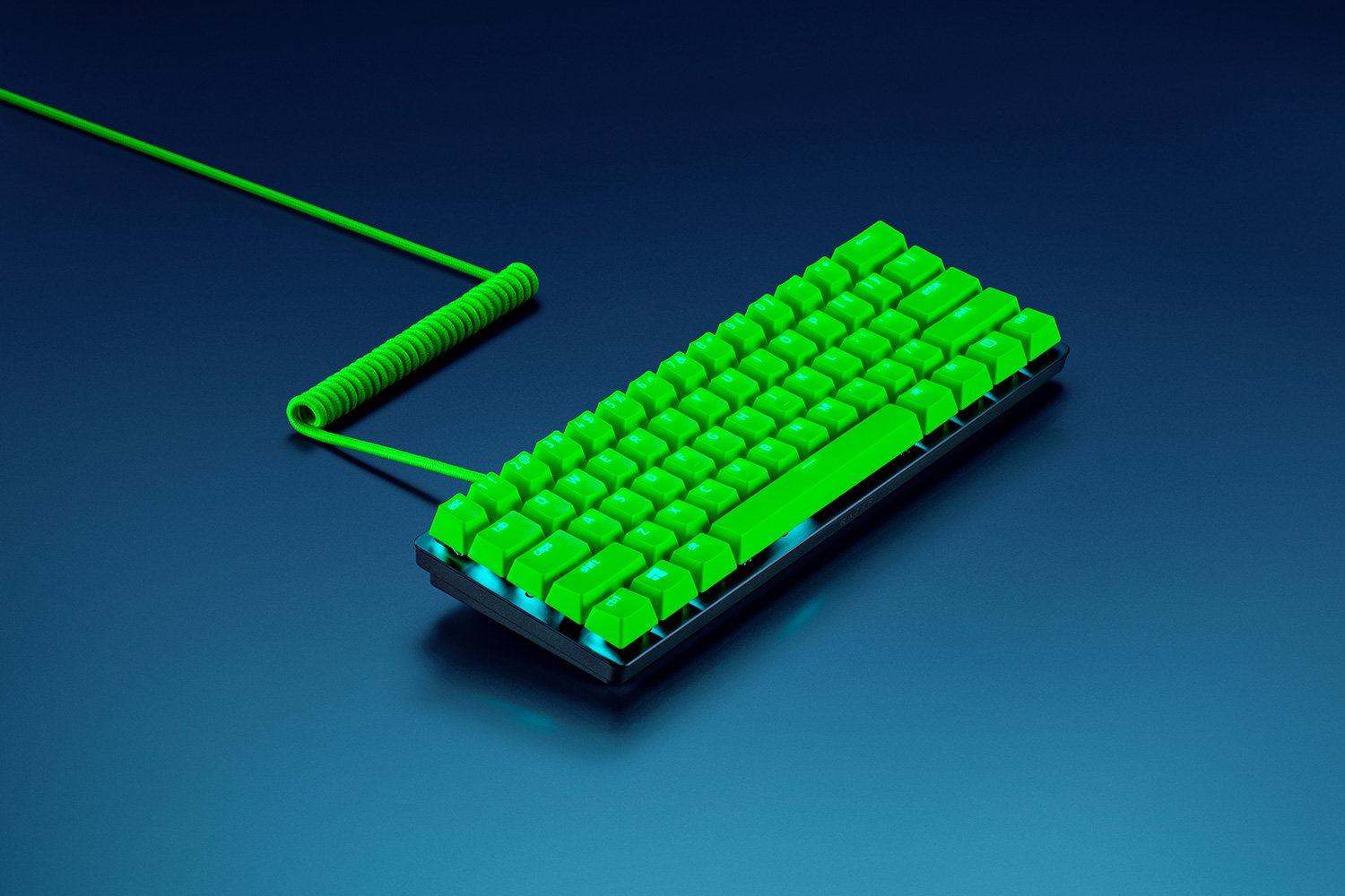 Razer PBT Keycap & Spiralkabel Upgrade-Set 120 Tasten Green US-Layout