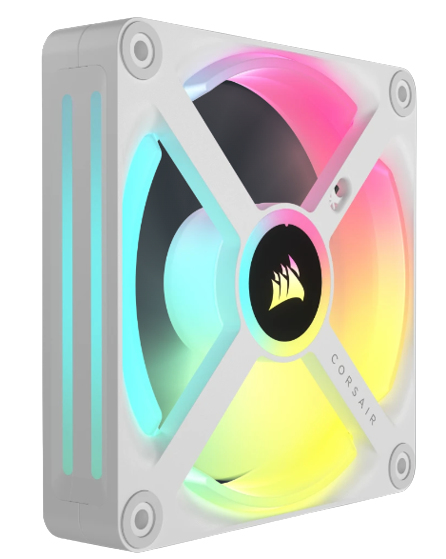 Corsair CO-9051005-WW Gehäuselüfter 120 mm RGB PWM 2400 RPM 63,1 CFM Weiß