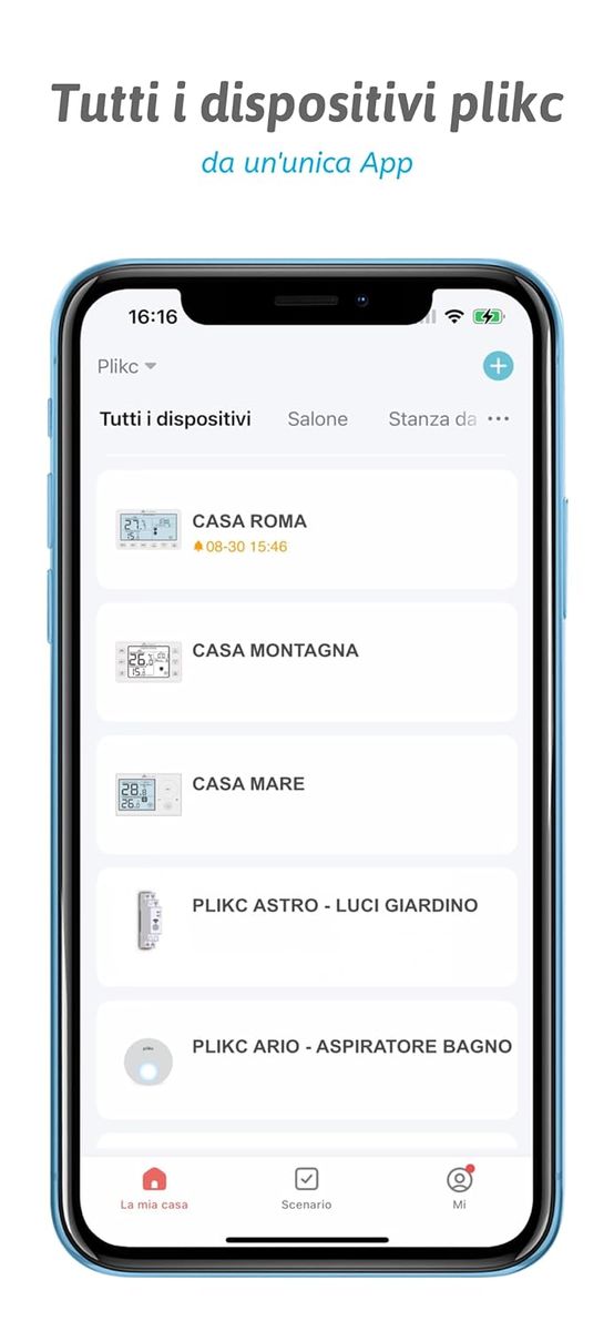 plikc NEVE PRO RFW Digitales WiFi Dualband Chronothermostat, kompatibel mit Alexa & Google Assistant, Programmierbar, 2 AA Batterien, Frostschutz, WLAN 2,4/5 GHz