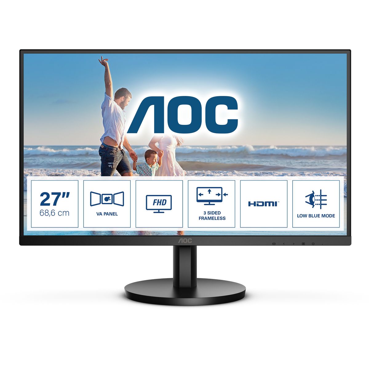 AOC B3 27B3HM/BK LED display 68,6 cm (27") 1920 x 1080 Pixel Full HD Schwarz