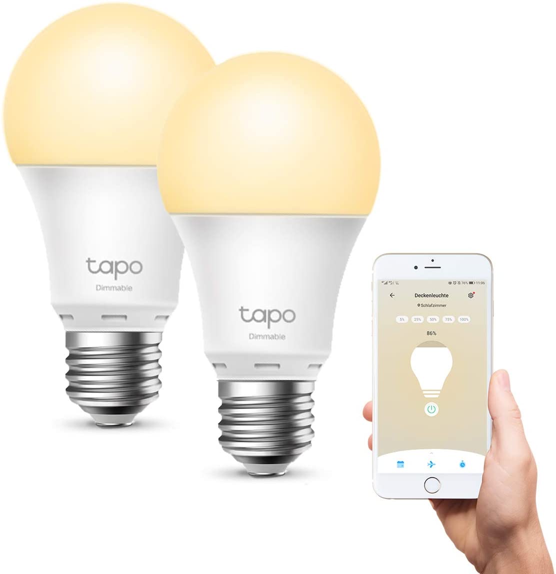 TP-Link Tapo L510E Smart WiFi Bulb (2 pack)