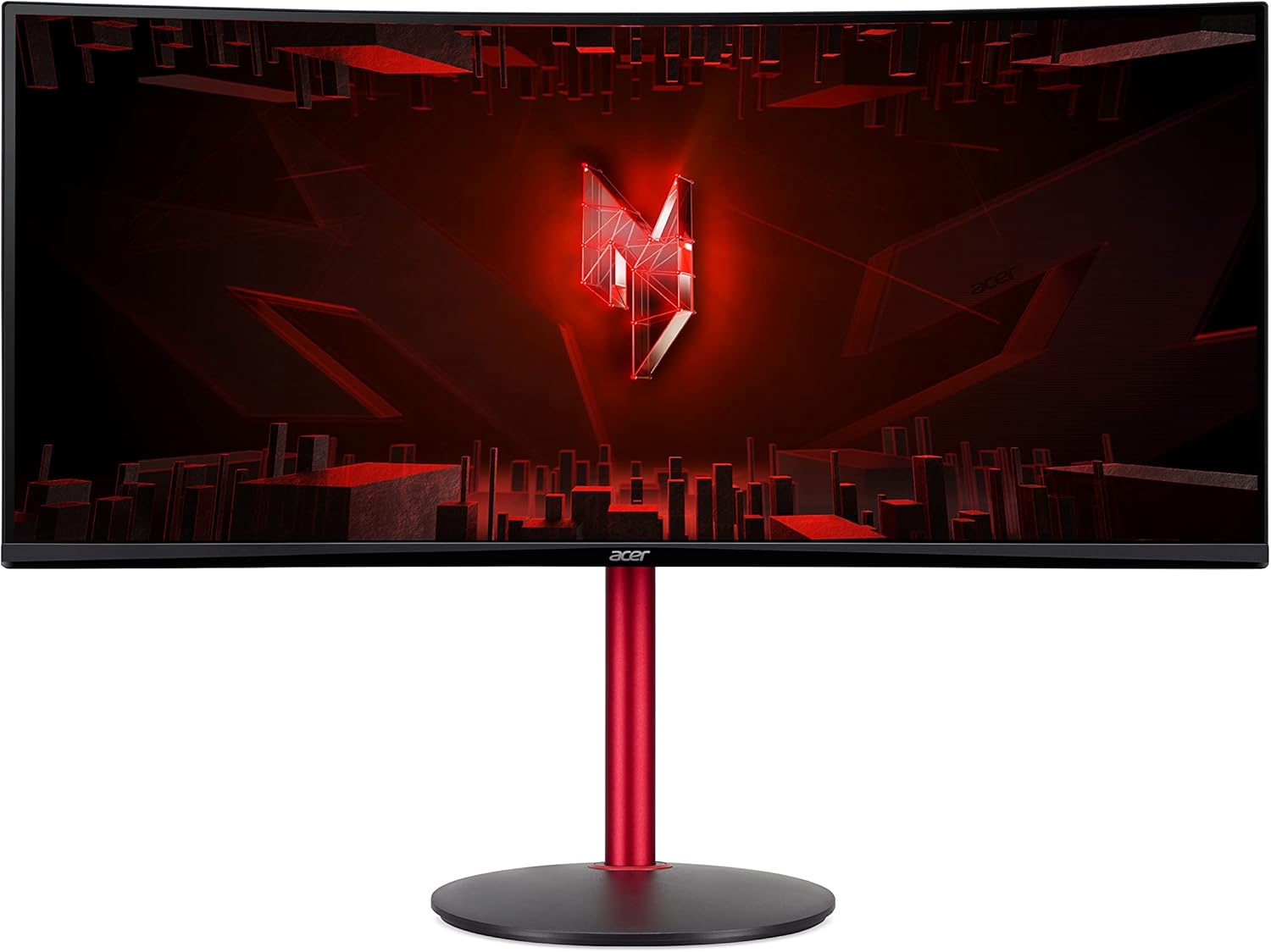 Acer Nitro XZ342CUP Gaming Monitor 34 Zoll (86cm Bildschirm) QHD, 165Hz DP, 100Hz HDMI, 1ms (VRB), 2xHDMI 2.0, DP 1.4, Curved, höhenverstellbar, DP/HDMI FreeSync Premium