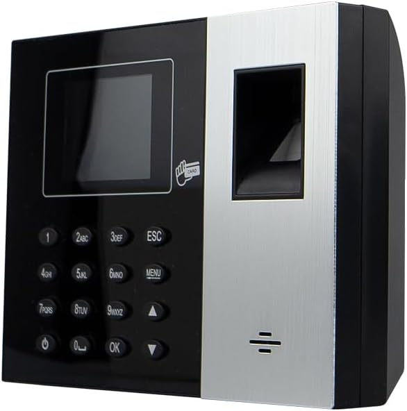HDWR TimeLok-300NWEPI Zeiterfassungsterminal Fingerabdruck & RFID 125 kHz/13,56 MHz, WLAN (WiFi), Web & P2P, 2,4" TFT, bis 1000 Mitarbeiter, 12 V