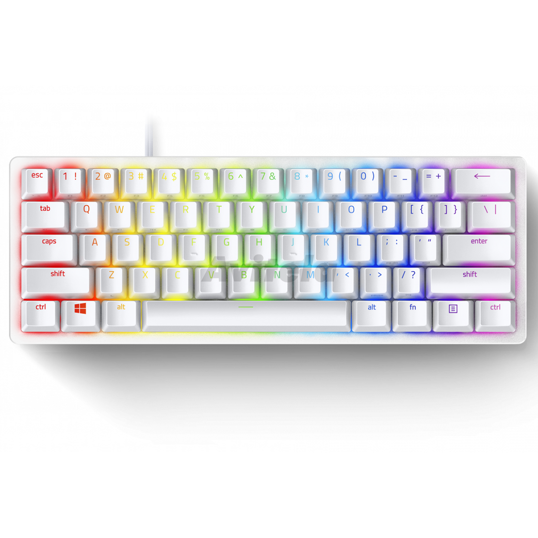 Razer Huntsman Mini Gaming Keyboard Optical Red Switches RGB Mercury - NORDIC Layout - QWERTY