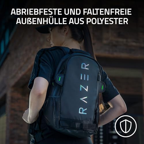 Razer Rogue Backpack V3 Chromatic Edition Rucksack 13 Zoll (33 cm) Notebookfach, Schwarz, Polyester & TPU, wasserfest, Molle