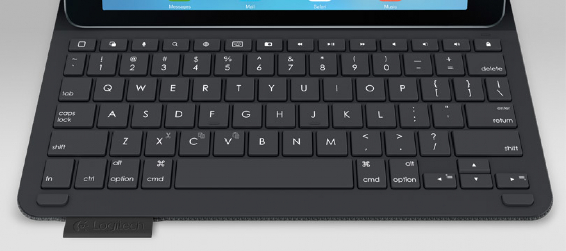 logitech Type+ Tastatur für Mobilgeräte Bluetooth RED (ESP Layout - QWERTY)