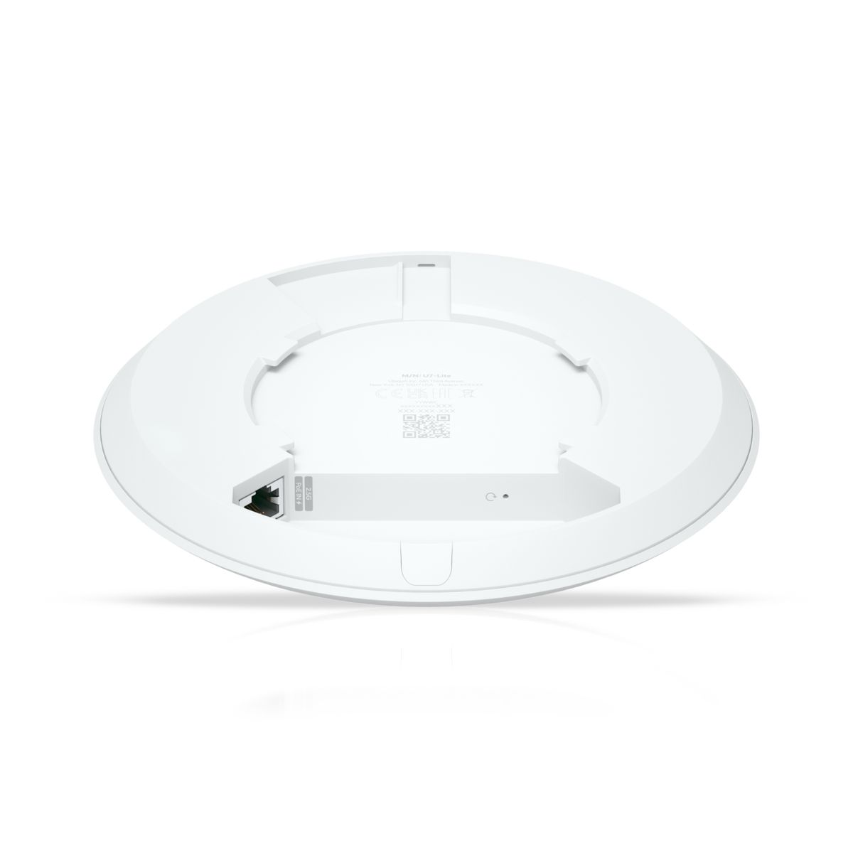 Ubiquiti U7 Lite Access Point, 2,4 GHz 688 Mbit/s & 5 GHz 4300 Mbit/s, Power over Ethernet PoE 44-57 V, 1x 2,5 Gbit/s RJ45, Weiß, Decke/Wand