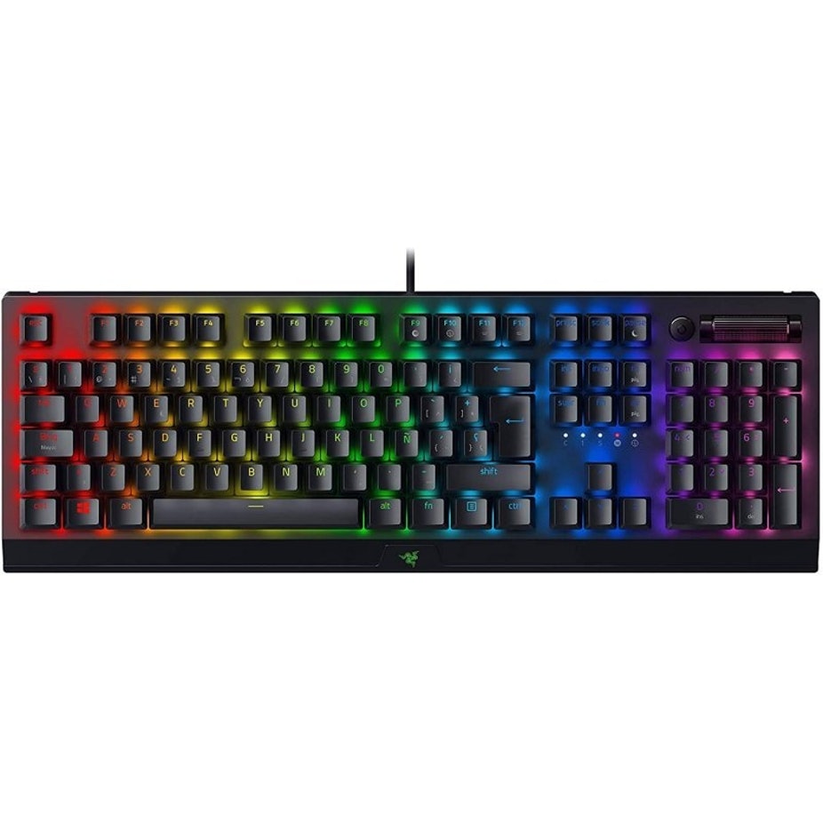 Razer BlackWidow V3 Gaming Keyboard Green Switches Chroma RGB PRT Layout QWERTY