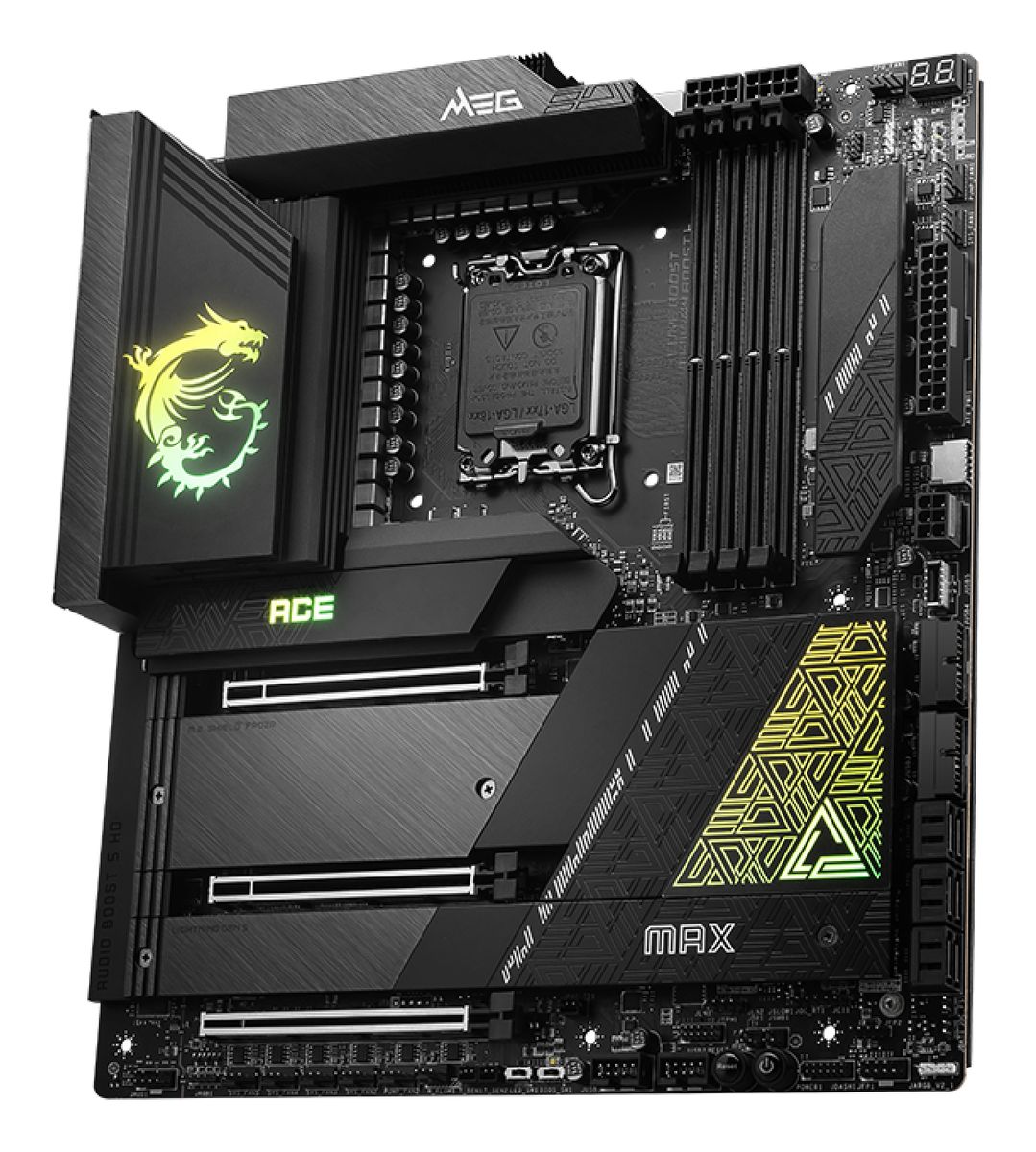 MSI MEG Z790 ACE MAX Mainboard Intel Z790 LGA 1700 E-ATX DDR5 Wi-Fi 6 Bluetooth 5.3 2.5 Gigabit LAN HDMI 2.1 DisplayPort 1.4 M.2