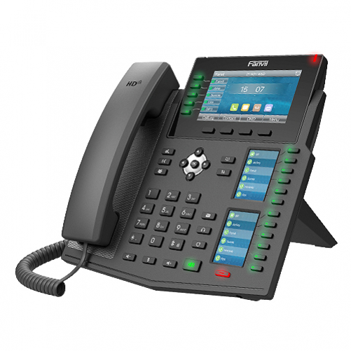 Fanvil IP Telefon X6U Farbdisplay schwarz Single