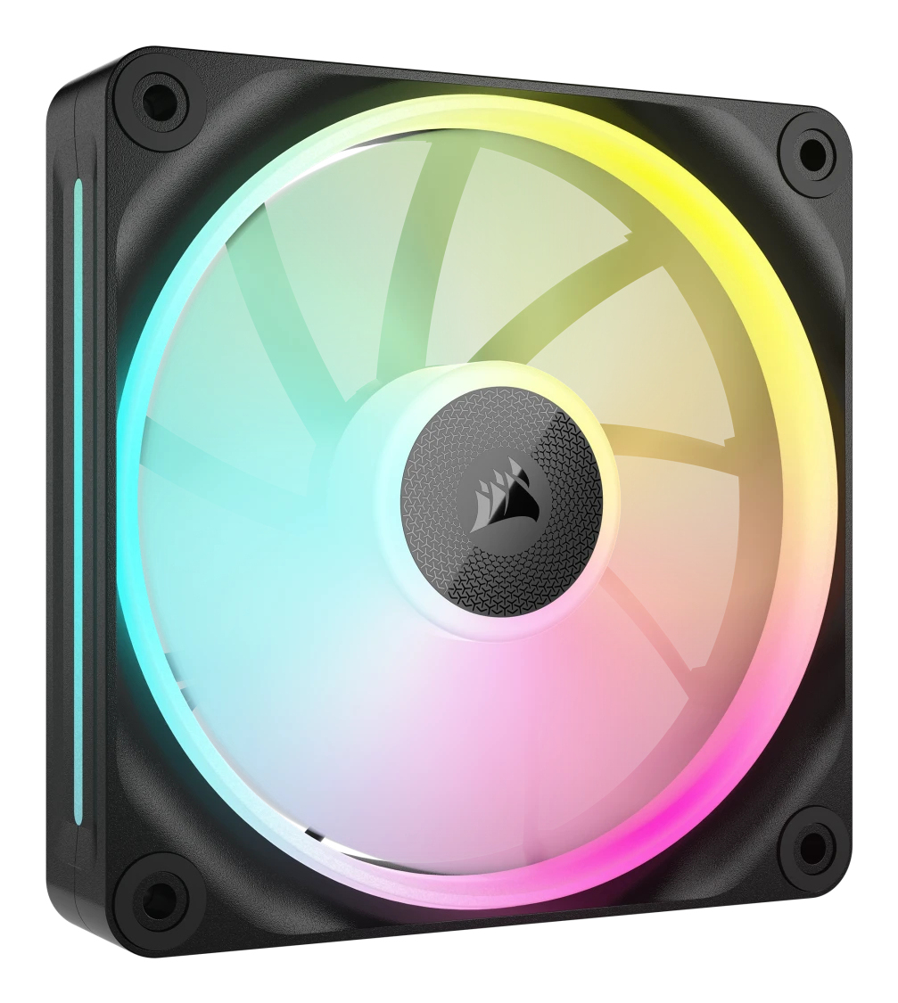Corsair iCUE LINK LX120 RGB Gehäuselüfter 120 mm, Magnetisches Schwebelager, 2400 U/min, RGB, Schwarz