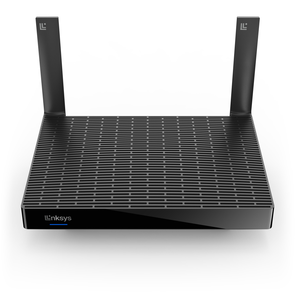Linksys MR2000-KE WLAN-Router Dual-Band, Wi‑Fi 6 (802.11ax) 2000 Mbit/s, Gigabit Ethernet, 4x LAN, USB, Schwarz