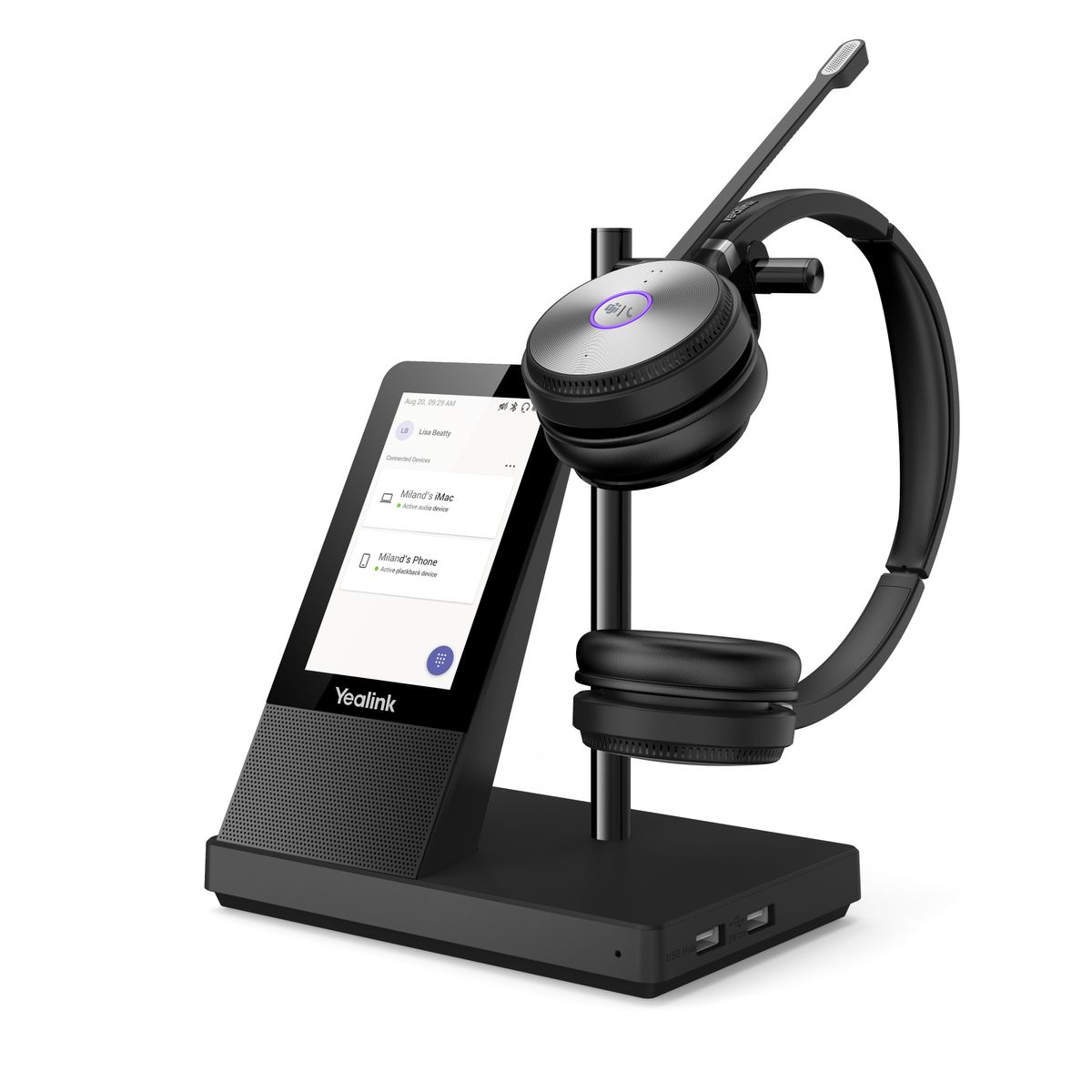 Yealink WH66 Duo DECT Wireless Headset Teams, Schwarz Yealink WH66 Duo DECT Wireless Headset Teams, Schwarz