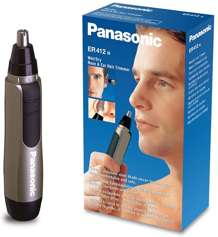 Panasonic Nose / Ear Hair Clipper ER-412 with battery operation Gold